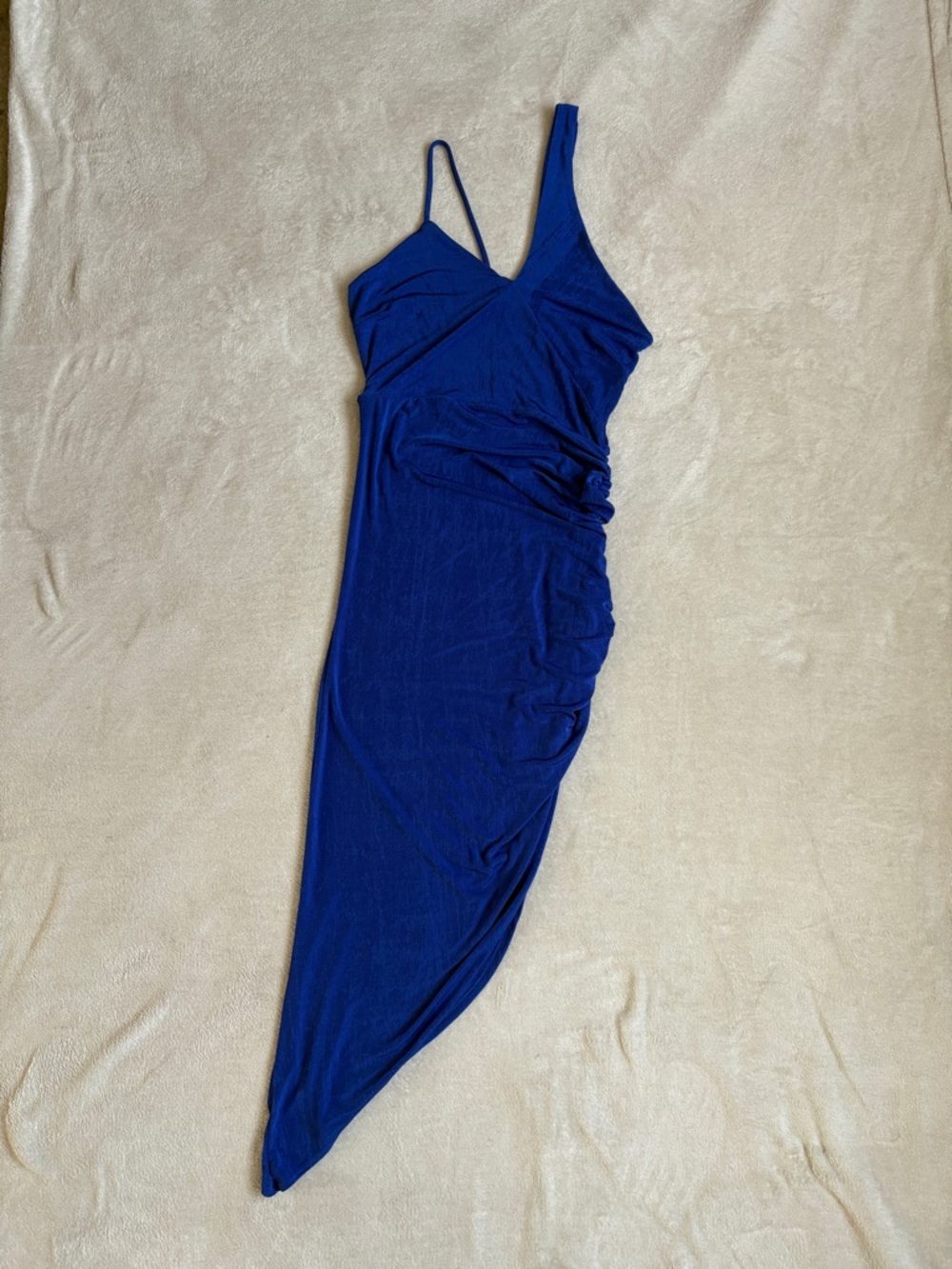 Fashion Nova One-Shoulder Royal Blue Dress